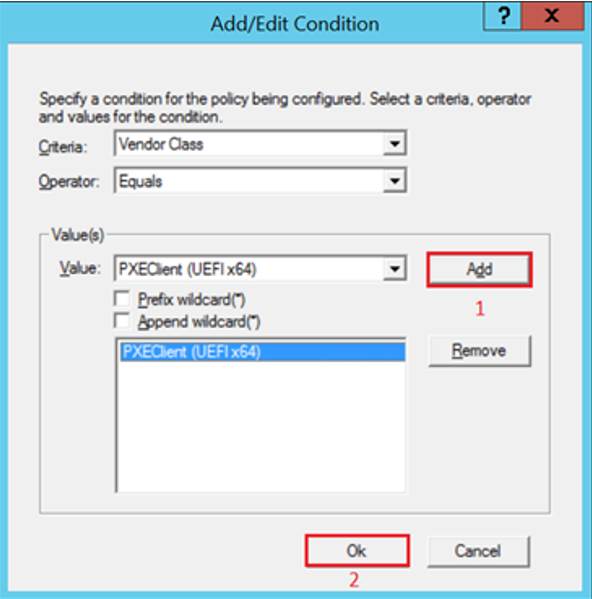 Enable BIOS and UEFI Boot for PXE in DHCP